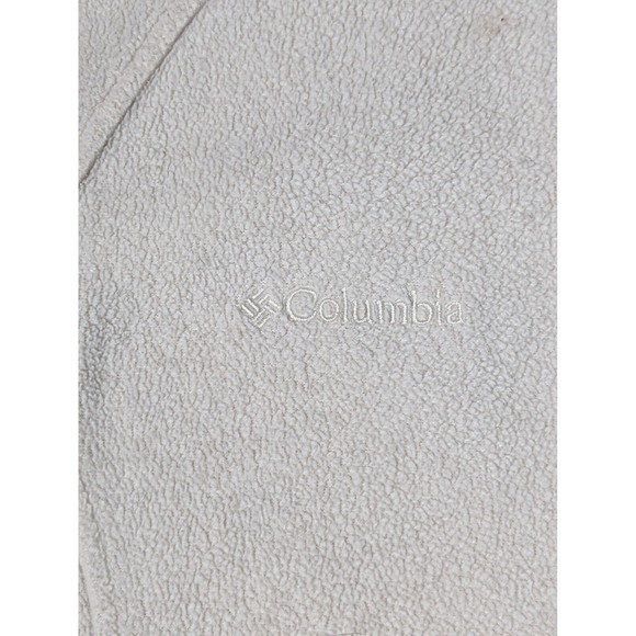 Columbia Jacket Womens Medium Ivory Full Zip Mock Neck Long Sleeve Fleece - Picture 3 of 11